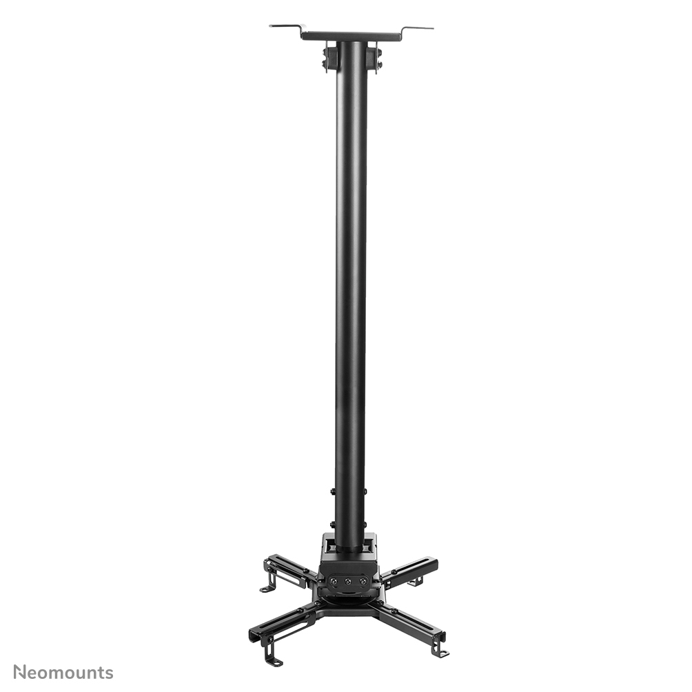 Neomounts CL25-550BL1 Soporte de techo para proyector - alt. 74,5-114,5 cm - fácil montaje - movimiento completo